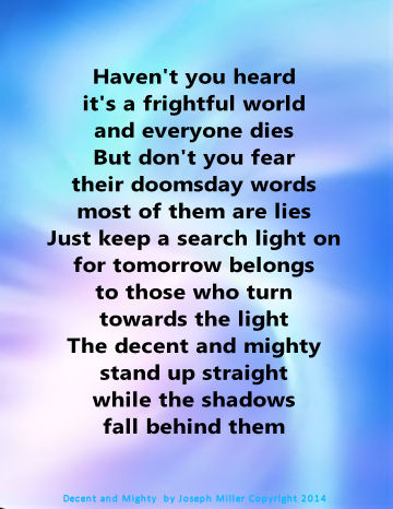 decent and mighty poem